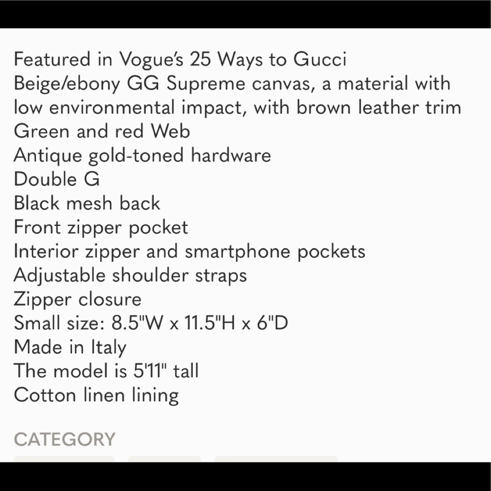 Gucci Ophidia GG Supreme Small Backpack - Picture 4 of 15